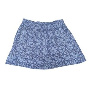lue Medallion Tile Print Cotton Mini Skirt‎ Pull On J.Crew Women M